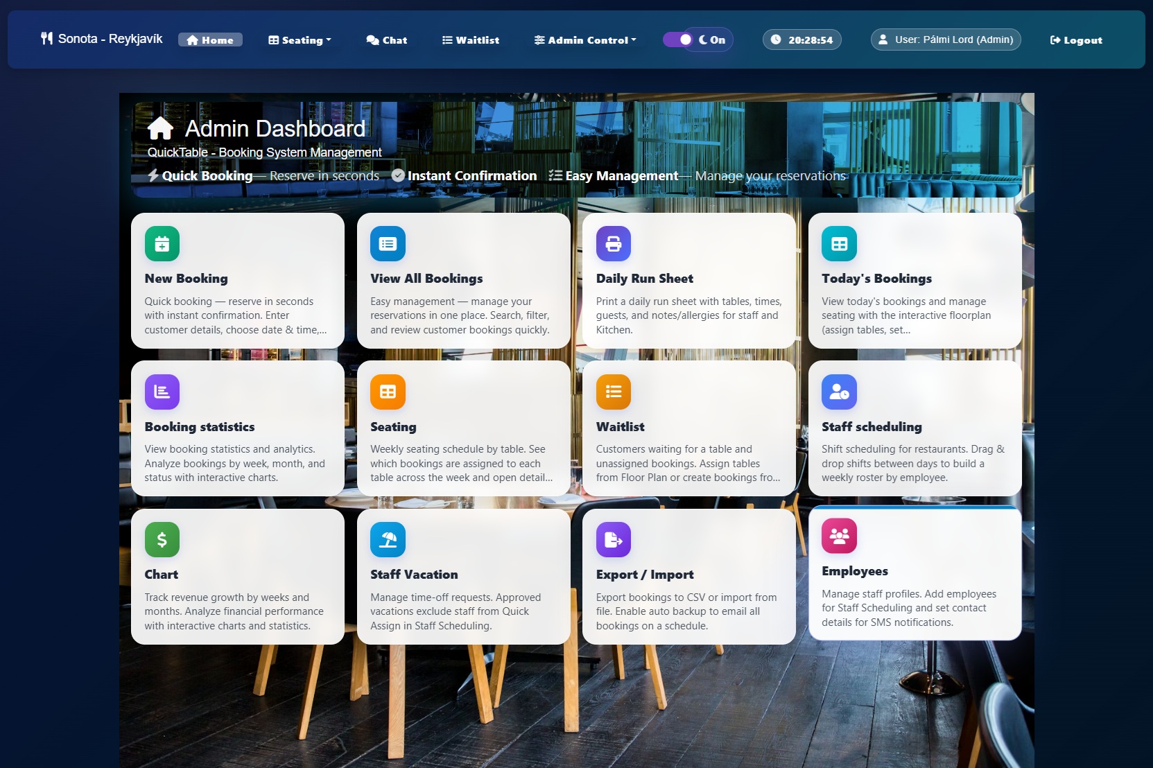 QuickTable — mynd 5